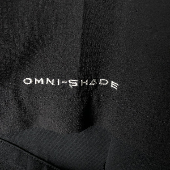 Columbia PFG OMNI-SHADE Button-down Short Sleeve Fishing Shirt, Men's XL polyester black type Vintage Second Hand