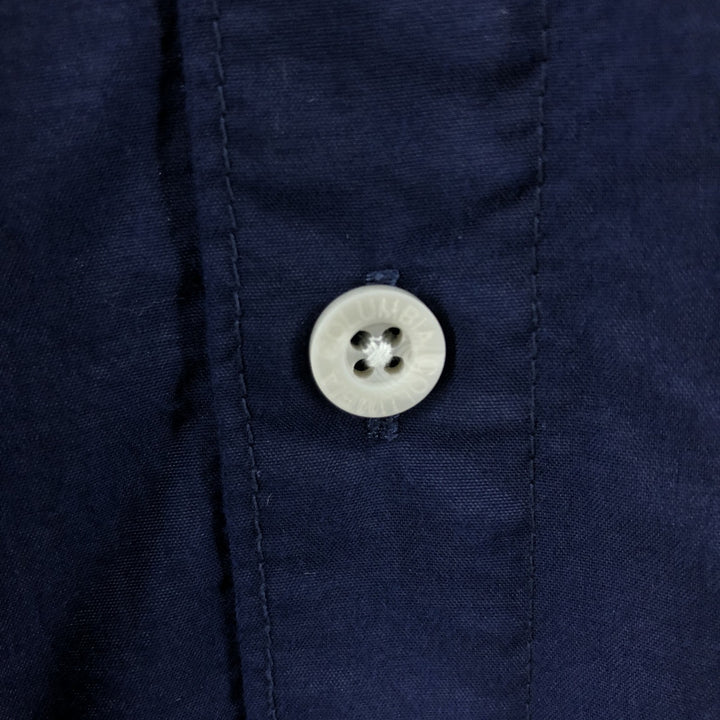Columbia PFG OMNI-SHADE Button-down Short Sleeve Fishing Shirt, Men's XL Nylon navy blue type Vintage Second Hand