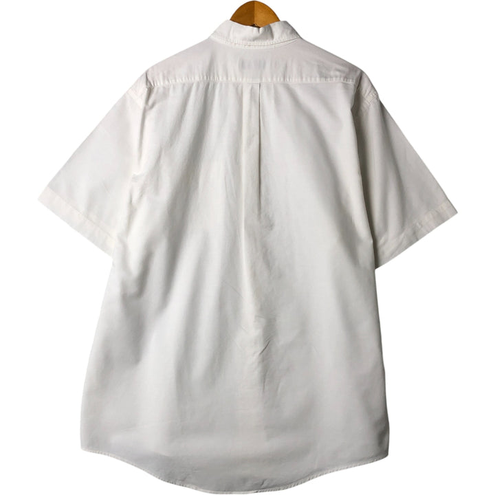 Brooks Brothers MAKERS Short Sleeve Button Down Shirt Made in USA Men's XL Vintage cotton white type Vintage Second Hand