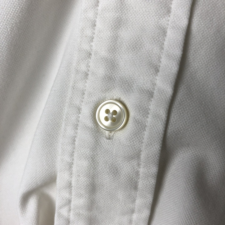 LLBean short sleeve button-down shirt, men's XL size, vintage cotton white type Vintage Second Hand