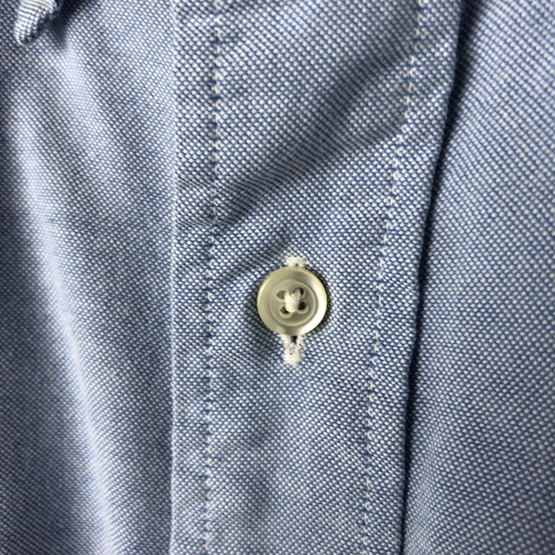 80s-90'S Brooks Brothers MAKERS Short Sleeve Button Down Shirt Made in USA Men's XL Vintage cotton Blue type light blue Vintage Second Hand