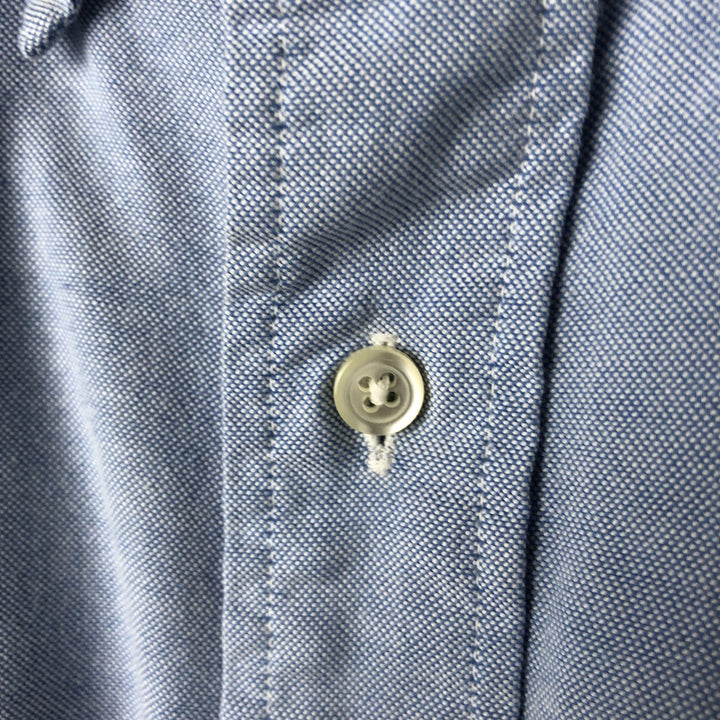 80s-90'S Brooks Brothers MAKERS Short Sleeve Button Down Shirt Made in USA Men's XL Vintage cotton Blue type light blue Vintage Second Hand