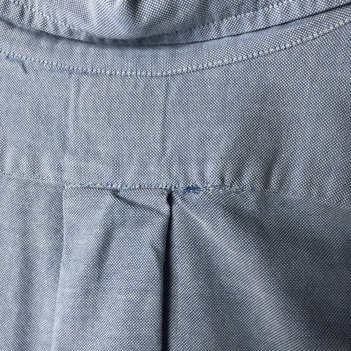 80s-90'S Brooks Brothers MAKERS Short Sleeve Button Down Shirt Made in USA Men's XL Vintage cotton Blue type light blue Vintage Second Hand
