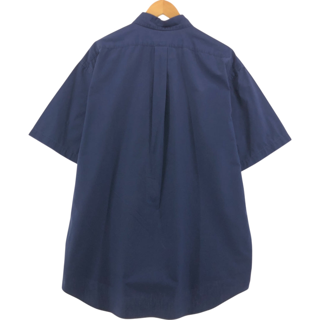 Ralph Lauren BLAKE short sleeve button down shirt, men's XL size cotton navy blue type Vintage Second Hand