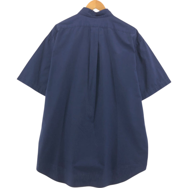 Ralph Lauren BLAKE short sleeve button down shirt, men's XL size cotton navy blue type Vintage Second Hand