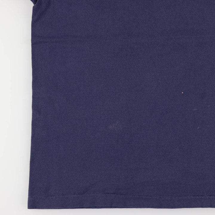 90'S Fruit of the Loom College T-shirt, Made in USA, Men's XL, Vintage cotton navy blue type Vintage Second Hand