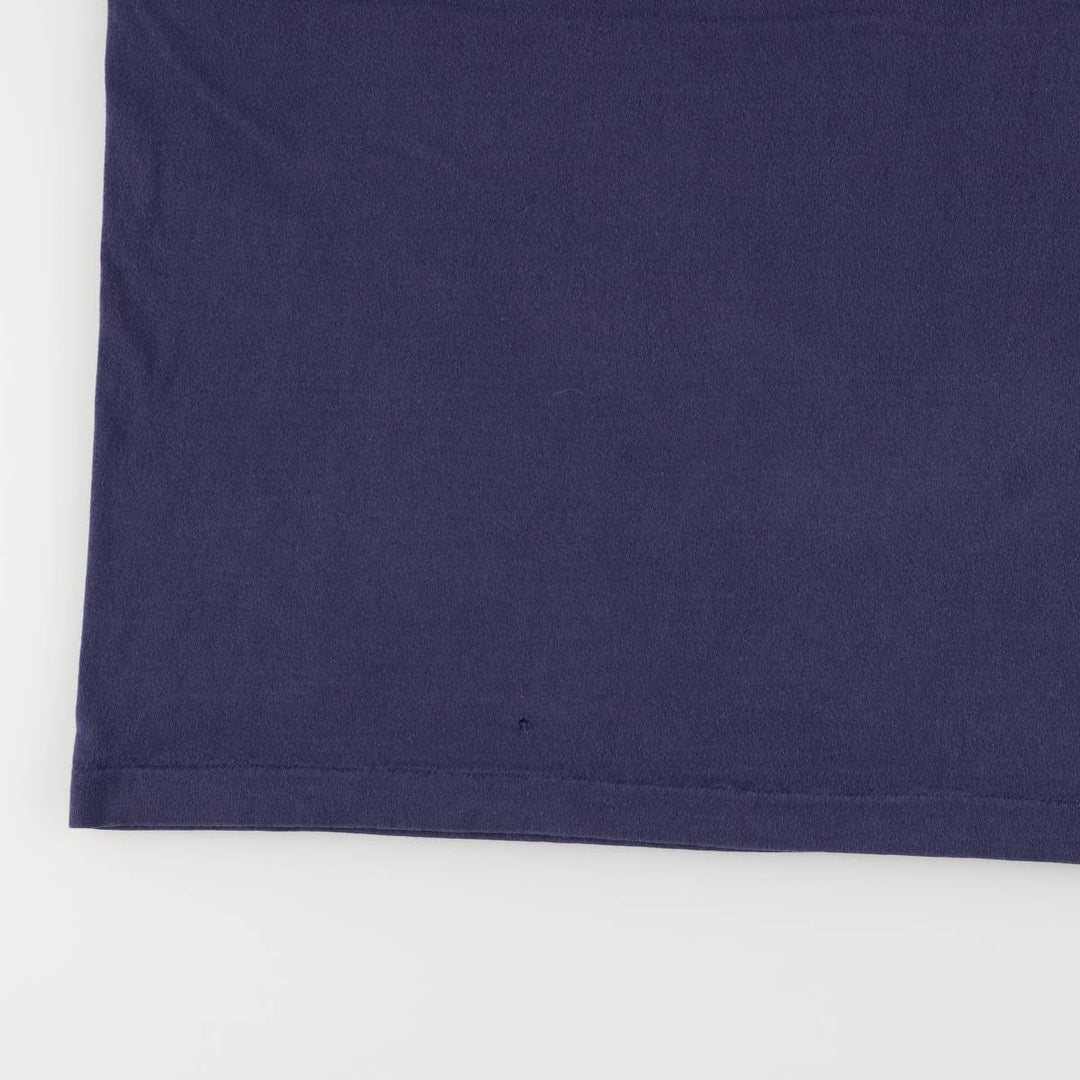 90'S Fruit of the Loom College T-shirt, Made in USA, Men's XL, Vintage cotton navy blue type Vintage Second Hand