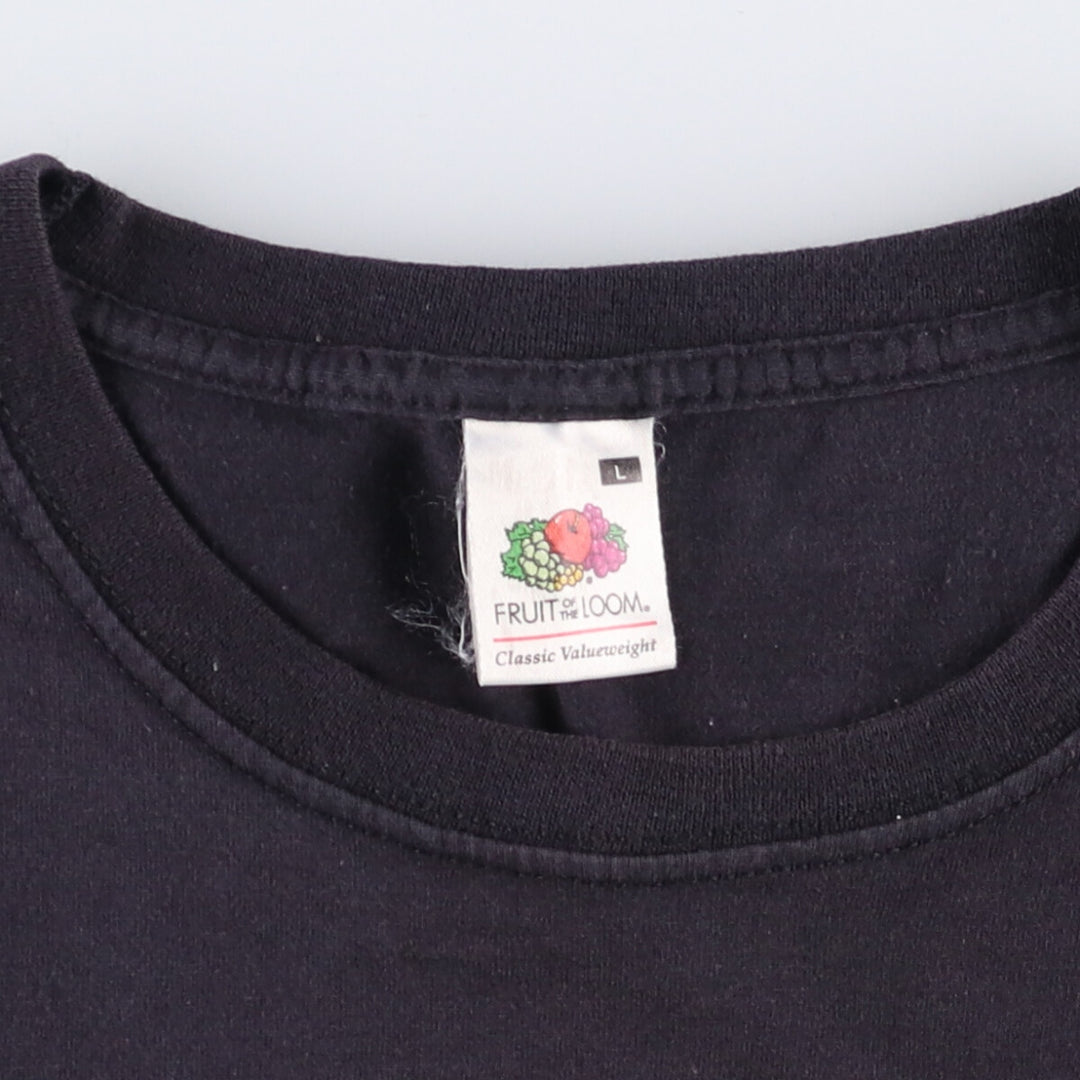 Fruit of the Loom Misfits Skull Pattern Band T-shirt, size L for men cotton black type Vintage Second Hand
