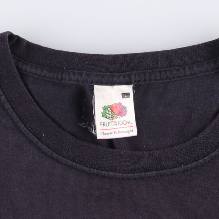 Fruit of the Loom Misfits Skull Pattern Band T-shirt, size L for men cotton black type Vintage Second Hand