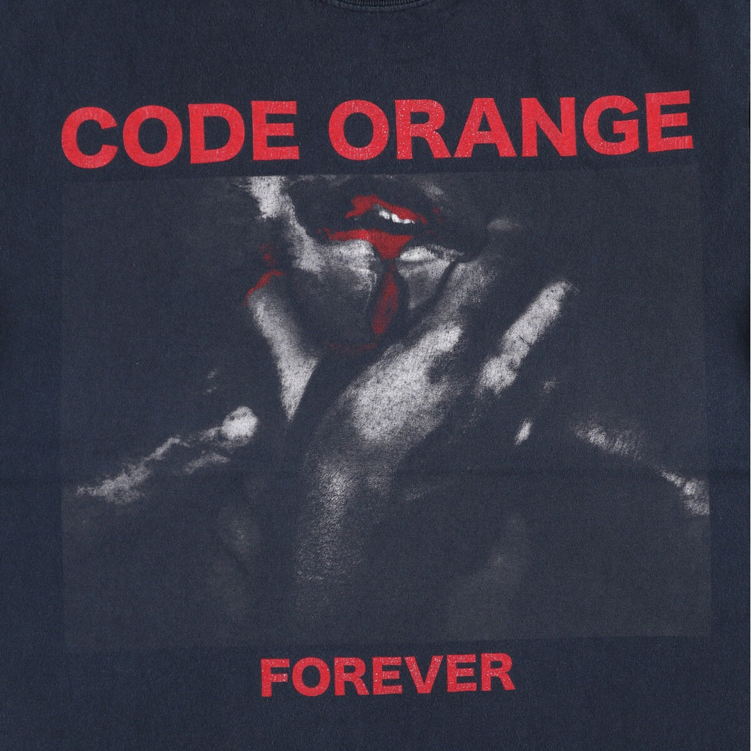 Gildan GILDAN CODE ORANGE Code Orange Band T-shirt Band Tee Men's M size cotton black type Vintage Second Hand