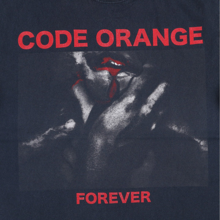 Gildan GILDAN CODE ORANGE Code Orange Band T-shirt Band Tee Men's M size cotton black type Vintage Second Hand