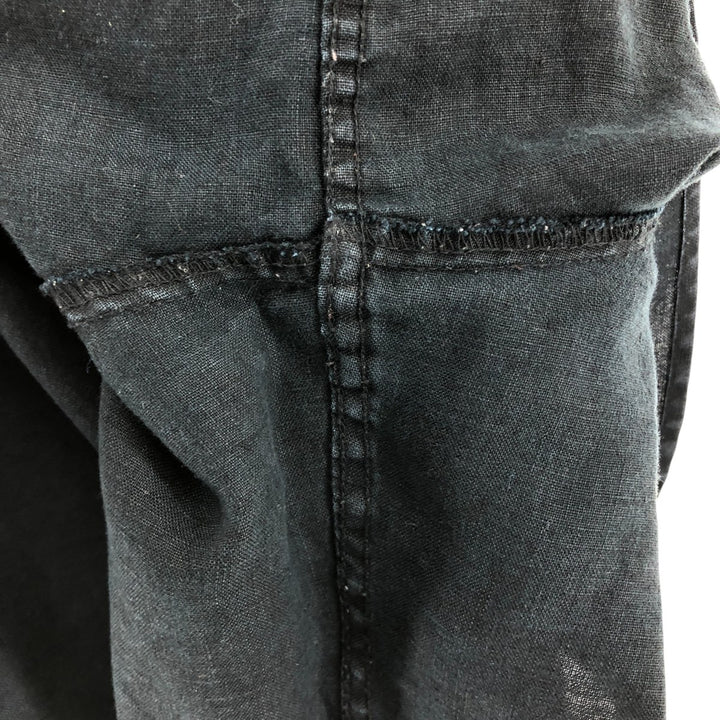 AXIS Short Sleeve Linen Shirt, Men's XL linen black type Vintage Second Hand