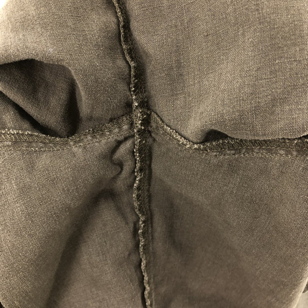 Columbia Short Sleeve Linen and Cotton Box Shirt, Men's XL linen Khaki type Vintage Second Hand
