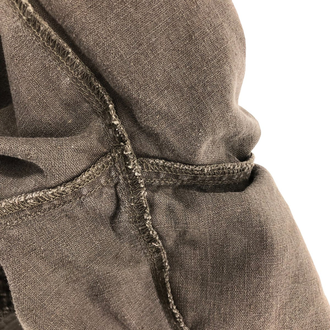 Columbia Short Sleeve Linen and Cotton Box Shirt, Men's XL linen Khaki type Vintage Second Hand