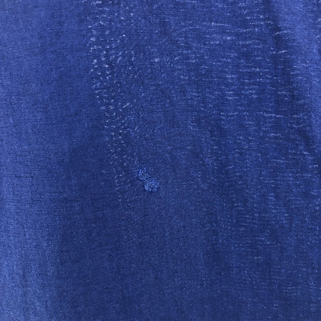 NAUTICA Short Sleeve Open Collar Rayon and Linen Box Shirt, Men's XXL linen navy blue type Vintage Second Hand