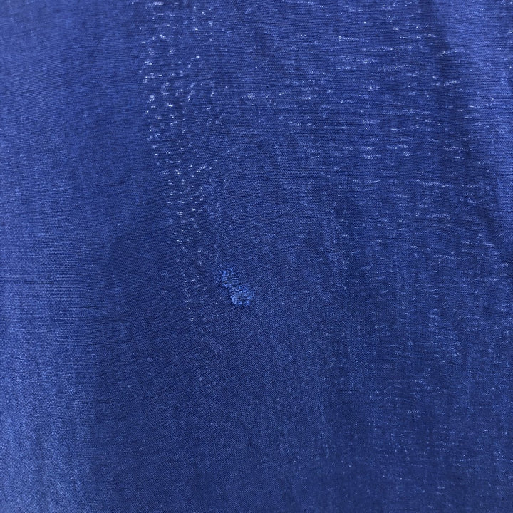 NAUTICA Short Sleeve Open Collar Rayon and Linen Box Shirt, Men's XXL linen navy blue type Vintage Second Hand