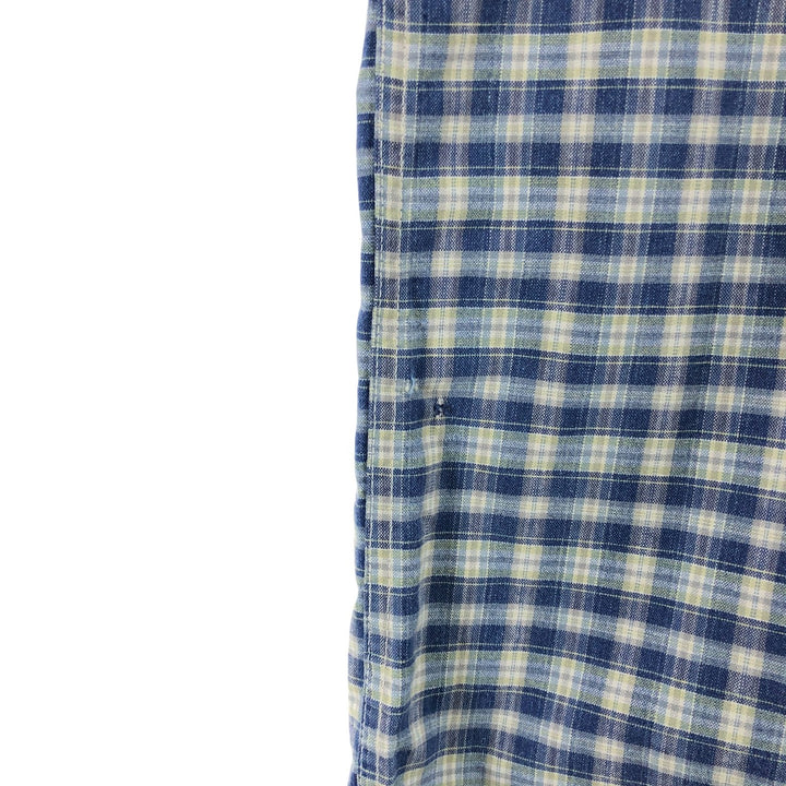 Carhartt Check Pattern Button-down Short Sleeve Work Shirt, Men's XXL unclear blue type Vintage Second Hand
