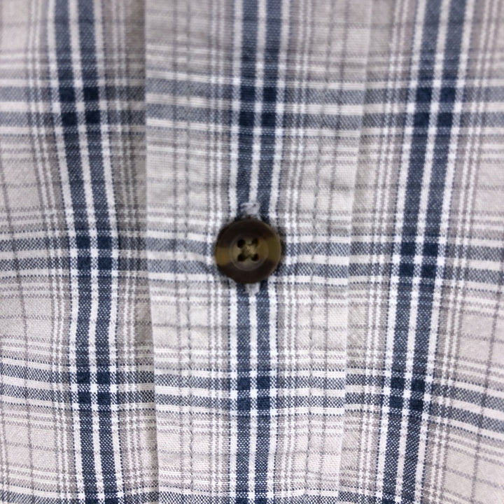 Carhartt RELAXED FIT Check Pattern Button-down Short Sleeve Work Shirt, Men's XL cotton gray type Vintage Second Hand