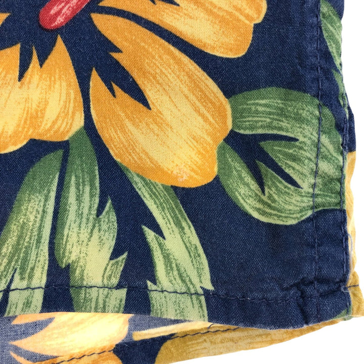 80s-90'S Reyn Spooner Diamond Head Tag All-Over Rayon Hawaiian Aloha Shirt Box Shirt Men's XL Size Rayon blue type Vintage Second Hand