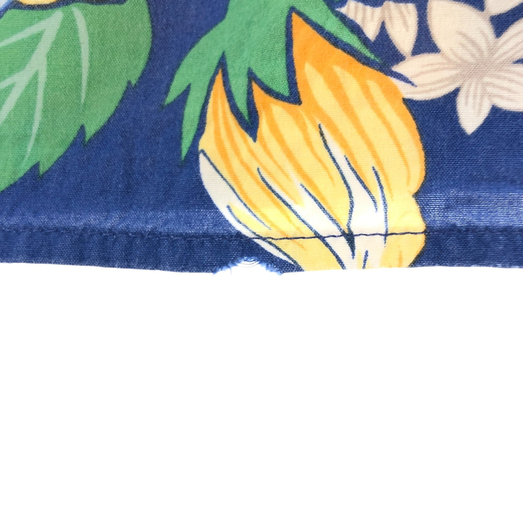80s-90'S Reyn Spooner Diamond Head Tag All-Over Rayon Hawaiian Aloha Shirt Box Shirt Men's L Size Rayon blue type Vintage Second Hand