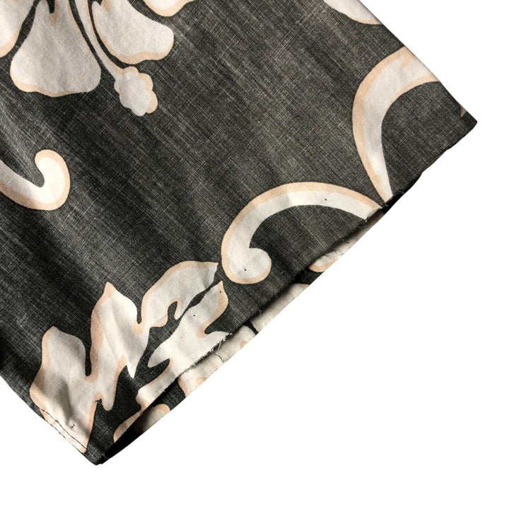 90'S Reyn Spooner Swimsuit Tag Print Pullover Button-Down Hawaiian Aloha Shirt, Men's XXL cotton gray type Vintage Second Hand