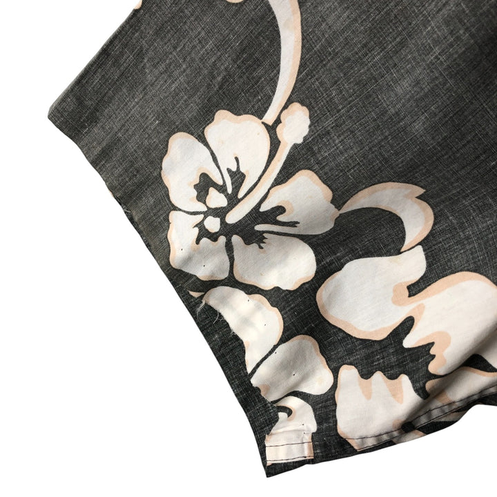 90'S Reyn Spooner Swimsuit Tag Print Pullover Button-Down Hawaiian Aloha Shirt, Men's XXL cotton gray type Vintage Second Hand