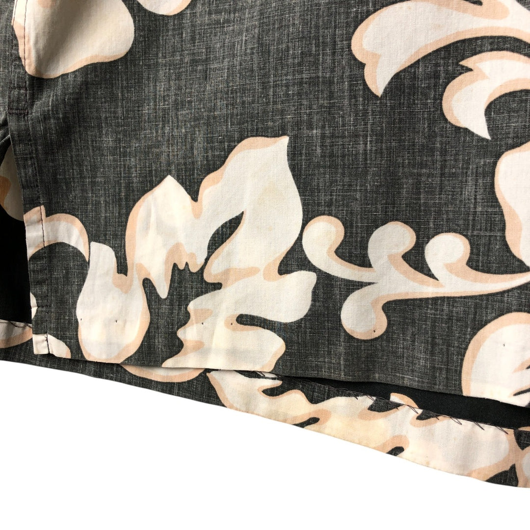 90'S Reyn Spooner Swimsuit Tag Print Pullover Button-Down Hawaiian Aloha Shirt, Men's XXL cotton gray type Vintage Second Hand