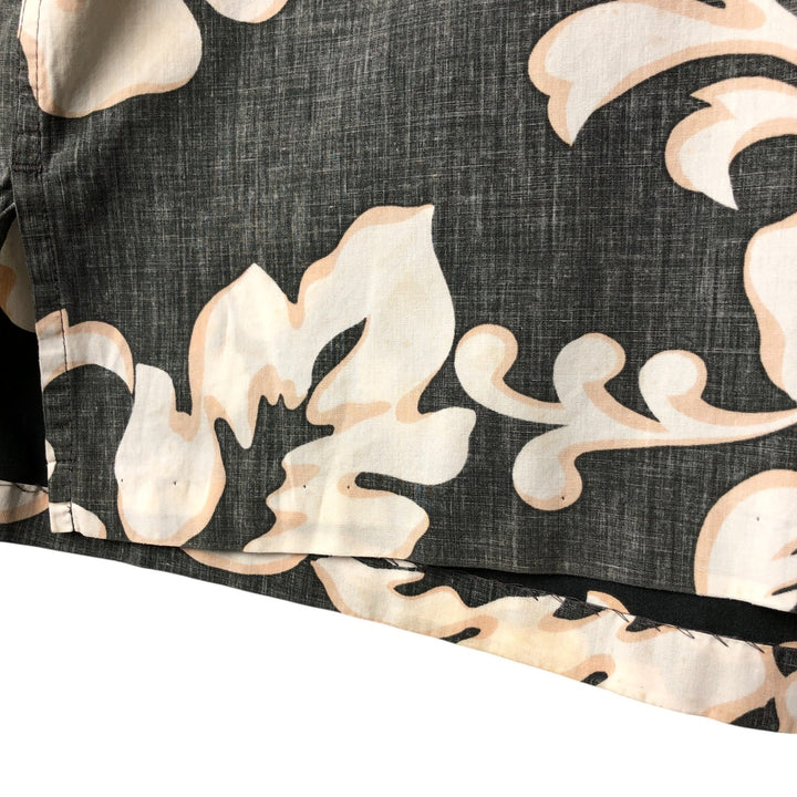 90'S Reyn Spooner Swimsuit Tag Print Pullover Button-Down Hawaiian Aloha Shirt, Men's XXL cotton gray type Vintage Second Hand