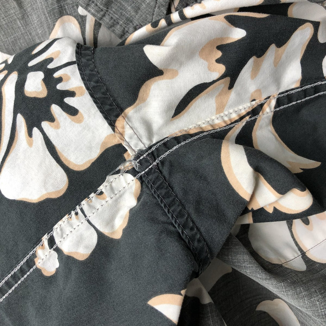 90'S Reyn Spooner Swimsuit Tag Print Pullover Button-Down Hawaiian Aloha Shirt, Men's XXL cotton gray type Vintage Second Hand