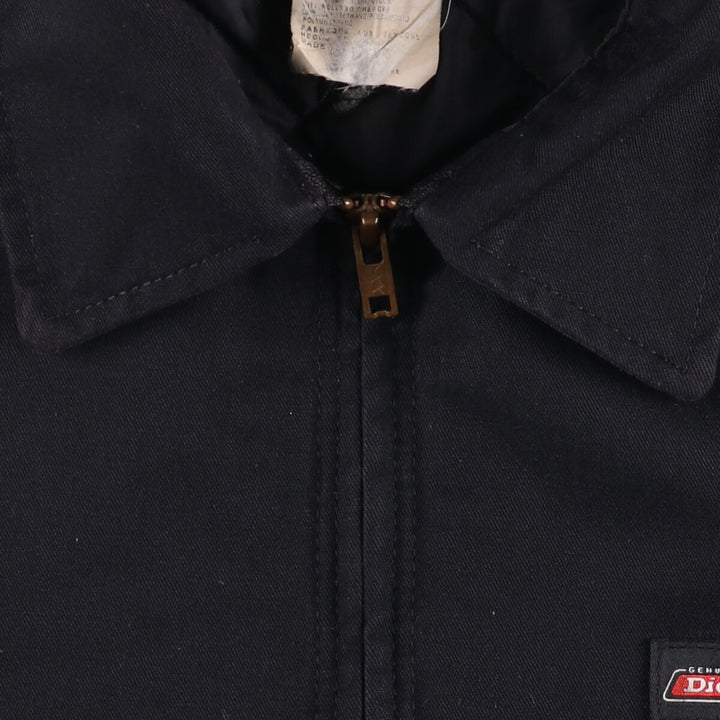 90'S Dickies Work Jacket, Men's Size L, Vintage polyester black type Vintage Second Hand