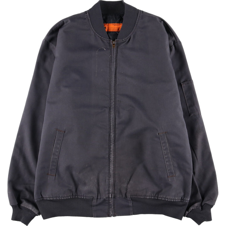 Vintage 80s-90'S Red Kap Work Jacket, Made in USA, Men's XL polyester Charcoal Vintage Second Hand