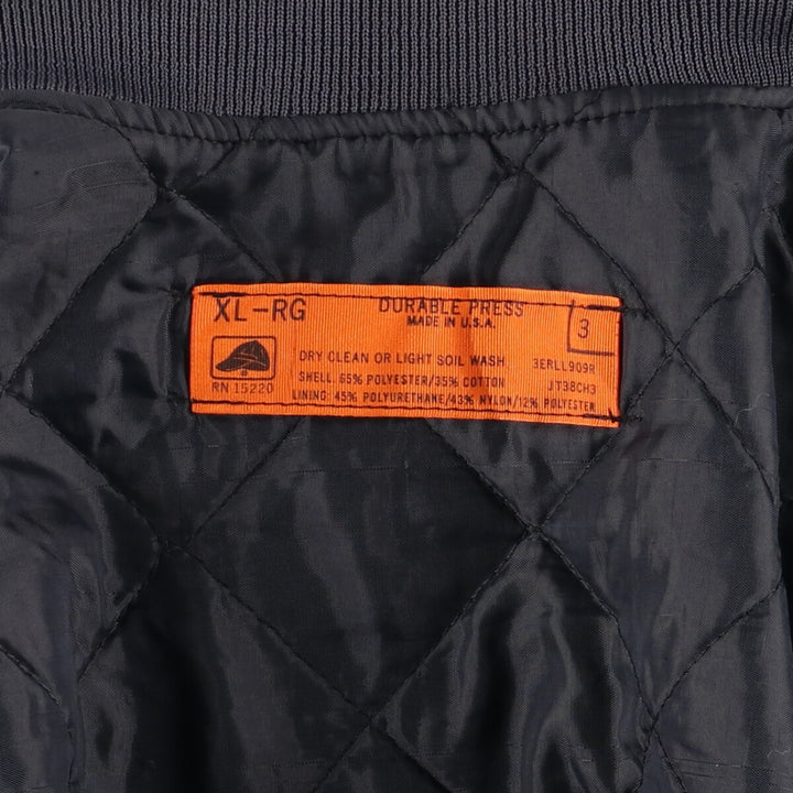 Vintage 80s-90'S Red Kap Work Jacket, Made in USA, Men's XL polyester Charcoal Vintage Second Hand