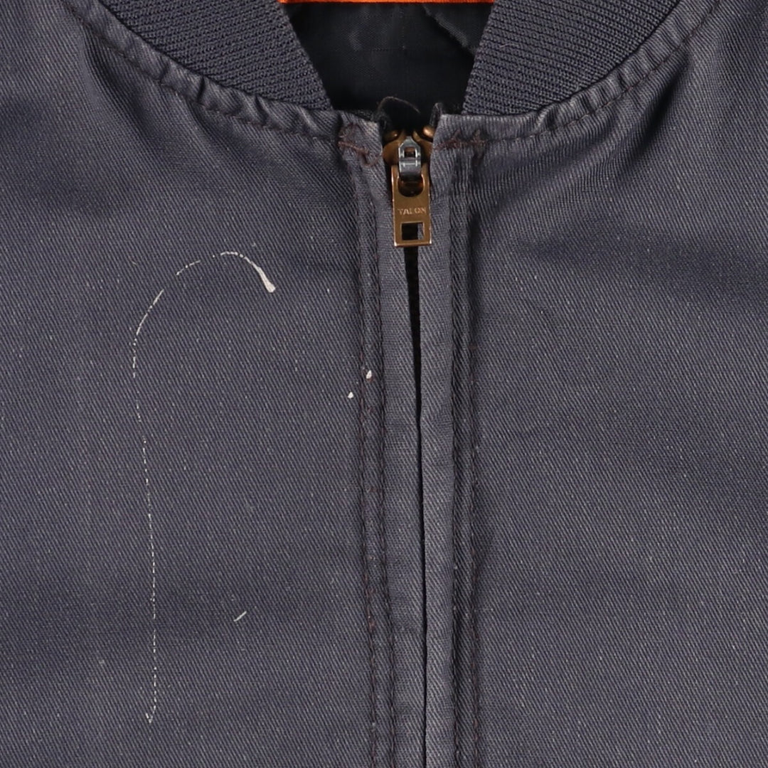 Vintage 80s-90'S Red Kap Work Jacket, Made in USA, Men's XL polyester Charcoal Vintage Second Hand