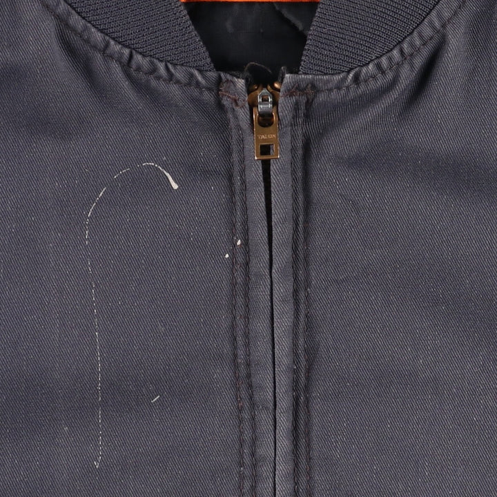 Vintage 80s-90'S Red Kap Work Jacket, Made in USA, Men's XL polyester Charcoal Vintage Second Hand