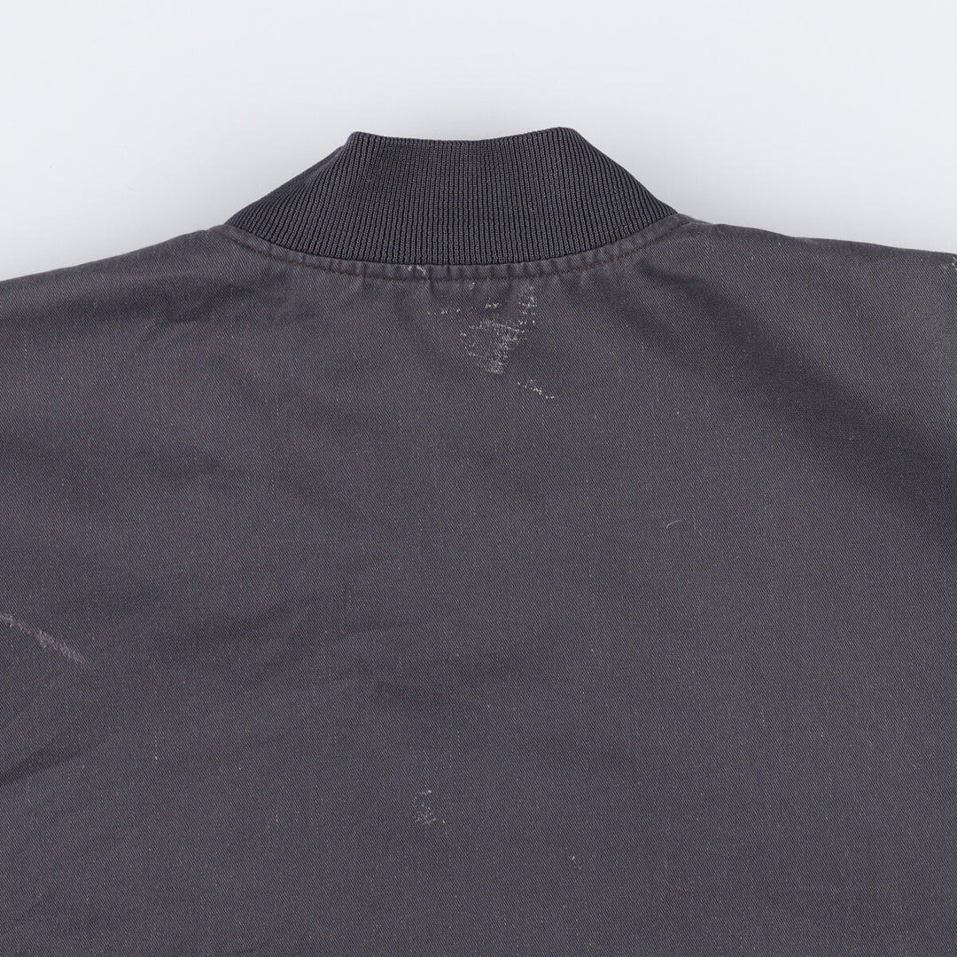 Vintage 80s-90'S Red Kap Work Jacket, Made in USA, Men's XL polyester Charcoal Vintage Second Hand