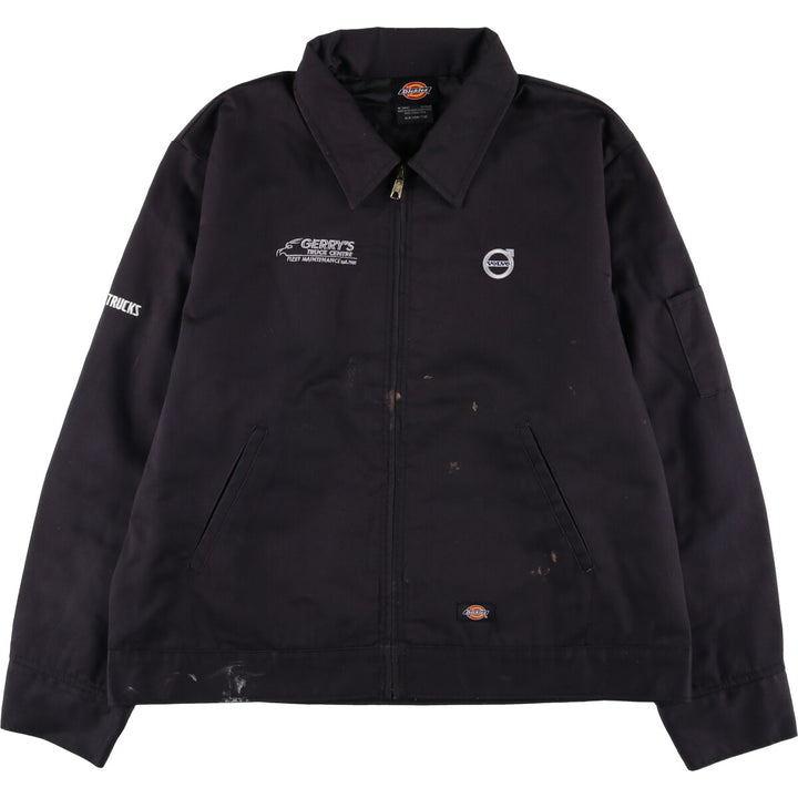 Dickies VOLVO padded work jacket, men's size XL polyester black type Vintage Second Hand