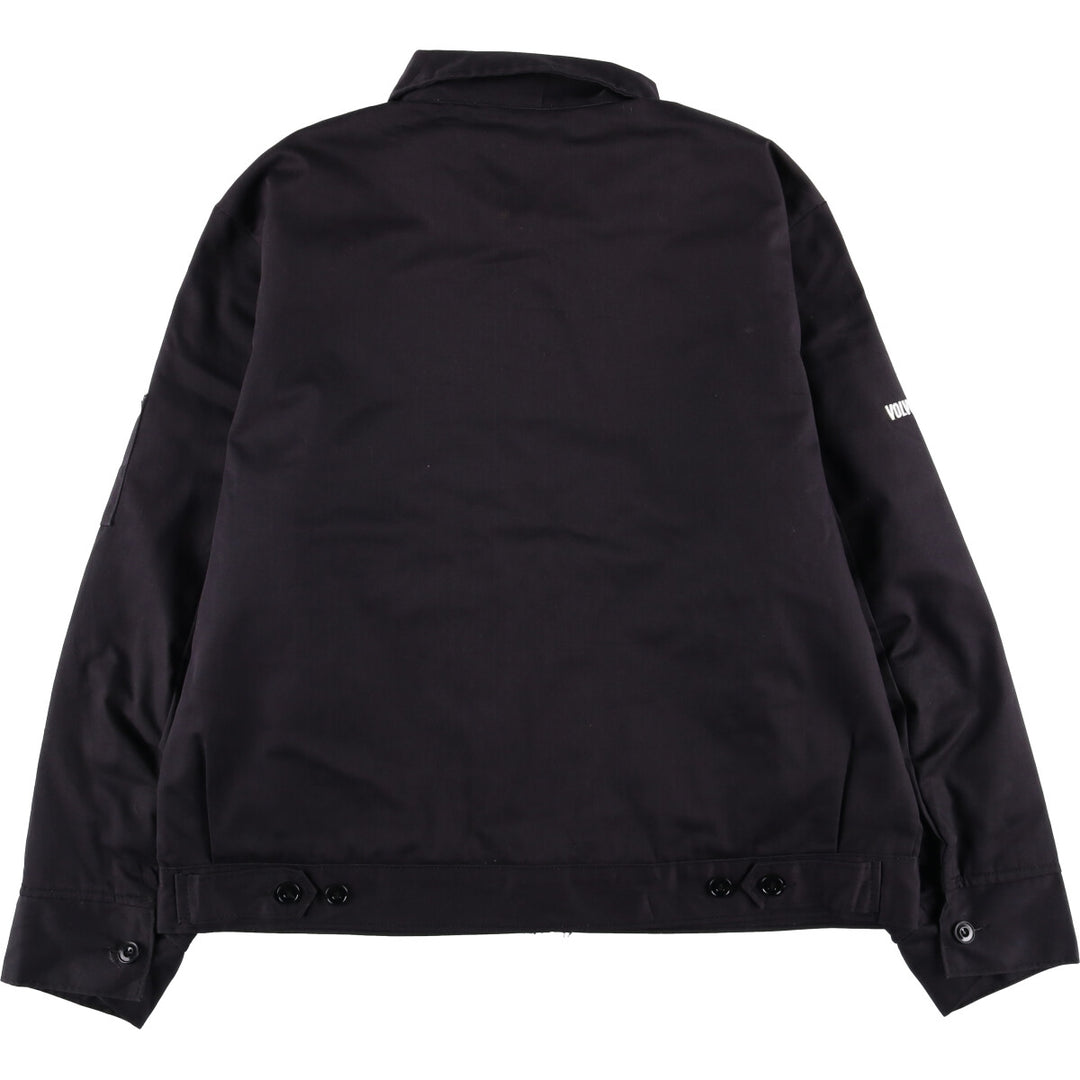 Dickies VOLVO padded work jacket, men's size XL polyester black type Vintage Second Hand