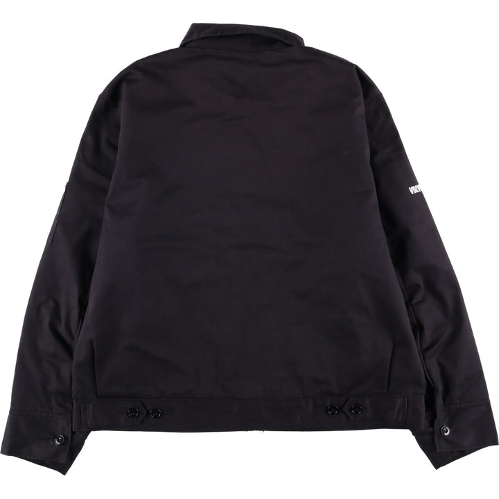Dickies VOLVO padded work jacket, men's size XL polyester black type Vintage Second Hand