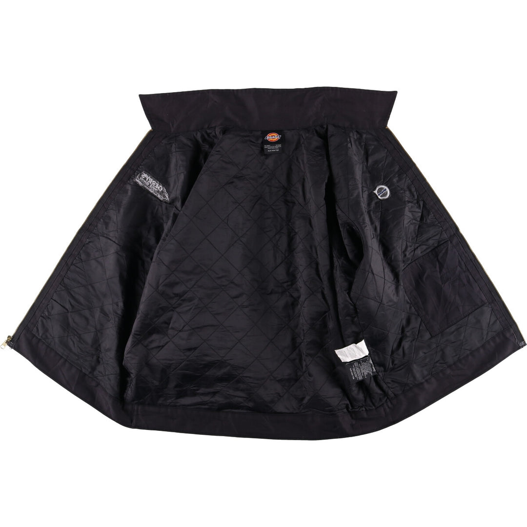 Dickies VOLVO padded work jacket, men's size XL polyester black type Vintage Second Hand