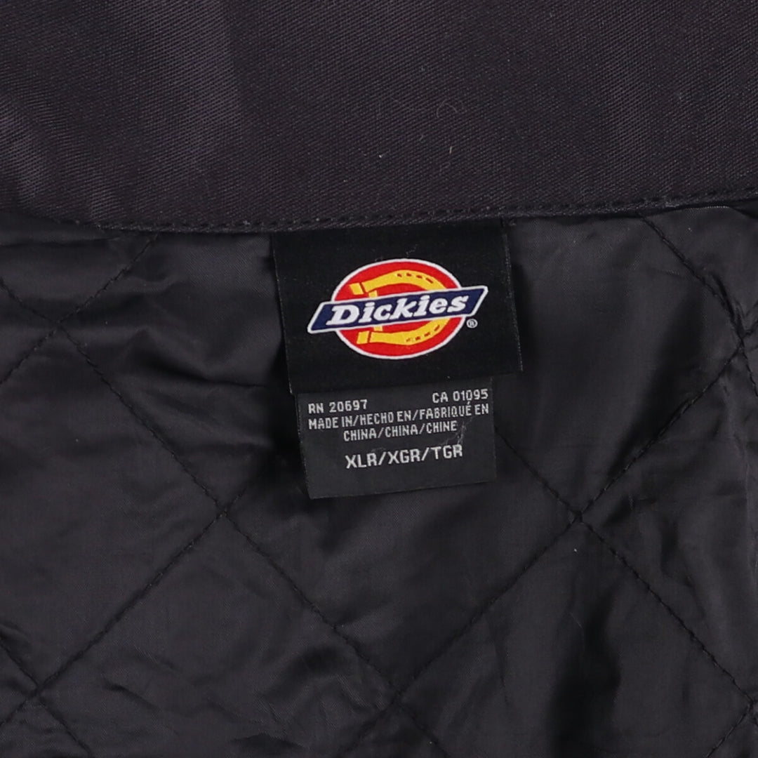 Dickies VOLVO padded work jacket, men's size XL polyester black type Vintage Second Hand