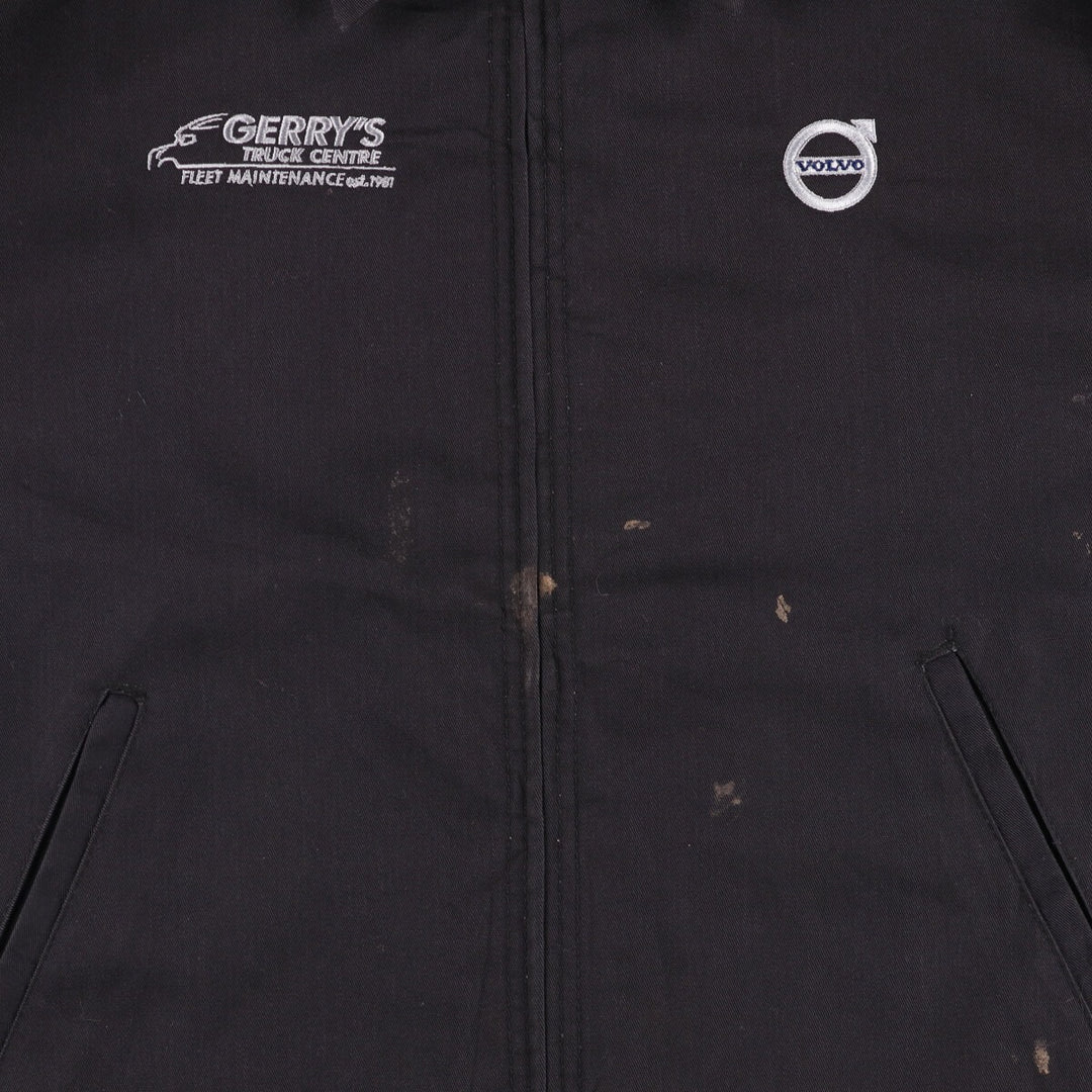 Dickies VOLVO padded work jacket, men's size XL polyester black type Vintage Second Hand