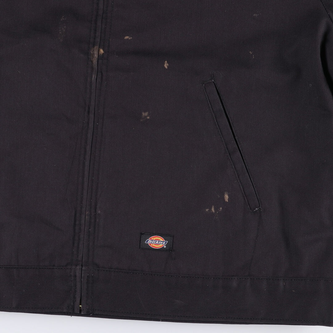 Dickies VOLVO padded work jacket, men's size XL polyester black type Vintage Second Hand