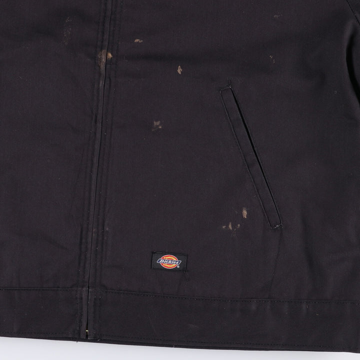 Dickies VOLVO padded work jacket, men's size XL polyester black type Vintage Second Hand