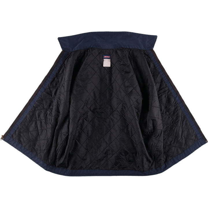 Dickies padded work jacket, men's size L polyester navy blue type Vintage Second Hand