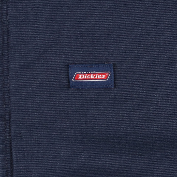 Dickies padded work jacket, men's size L polyester navy blue type Vintage Second Hand