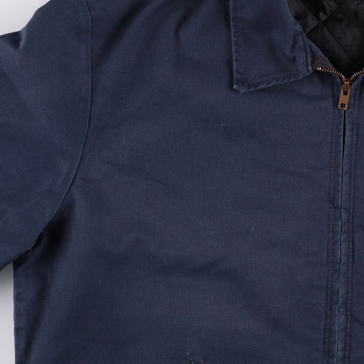 Dickies padded work jacket, men's size L polyester navy blue type Vintage Second Hand