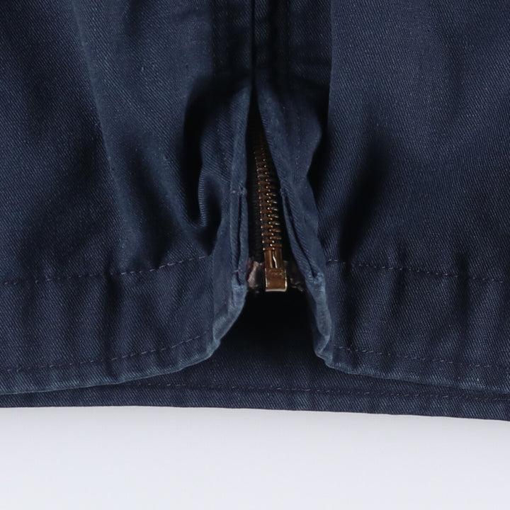 Dickies padded work jacket, men's size L polyester navy blue type Vintage Second Hand