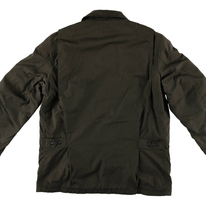 MANSTYLE padded zip-up jacket, men's size M polyester Khaki type Vintage Second Hand