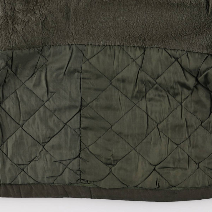 MANSTYLE padded zip-up jacket, men's size M polyester Khaki type Vintage Second Hand