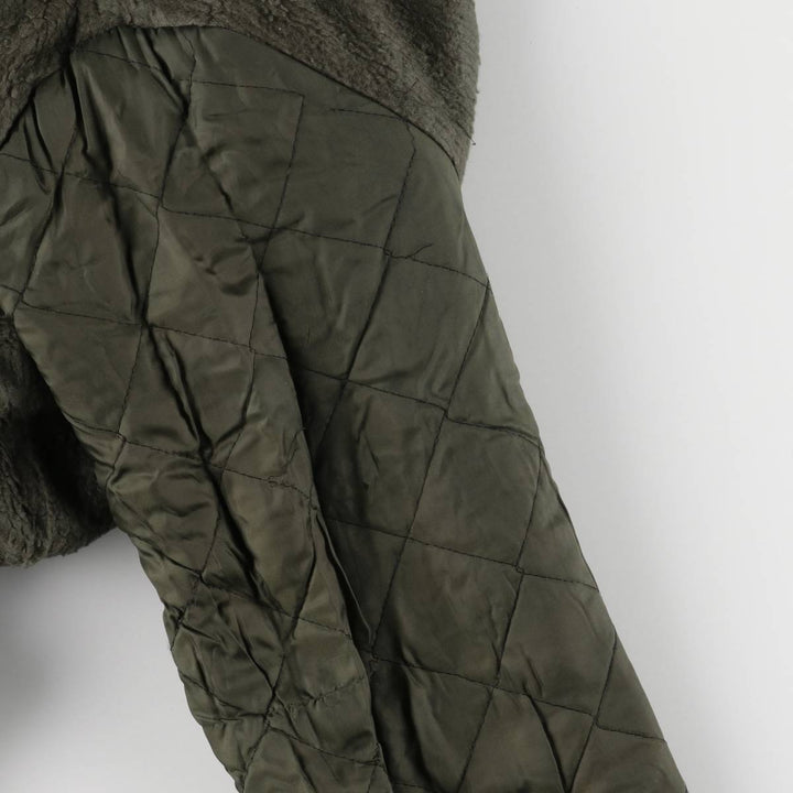 MANSTYLE padded zip-up jacket, men's size M polyester Khaki type Vintage Second Hand